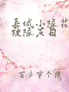 长城小队花木兰被队友日