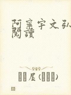 阿宁宇文弘免费阅读