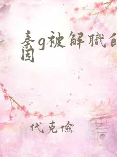 秦g被解职的原因