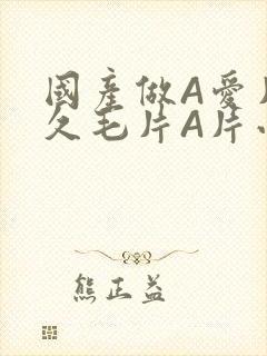 国产做A爱片久久毛片A片小说