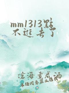 mm1313点不进去了