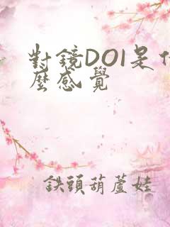 对镜DOI是什么感觉