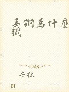 秦钢为什么被解职