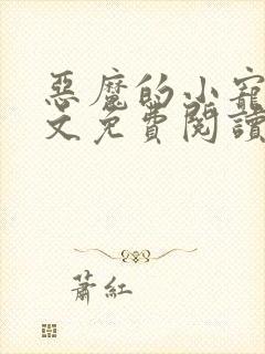 恶魔的小宠儿全文免费阅读