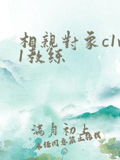 相亲对象c1v1教练