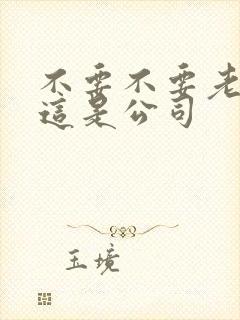 不要不要老板别这是公司