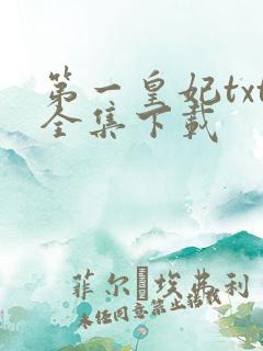 第一皇妃txt全集下载