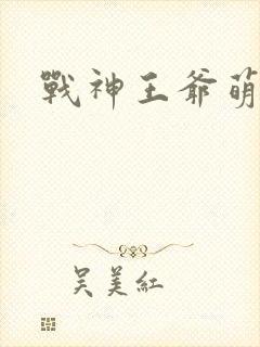 战神王爷萌虎妃