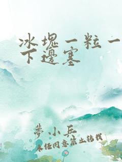 冰块一粒一粒往下边塞