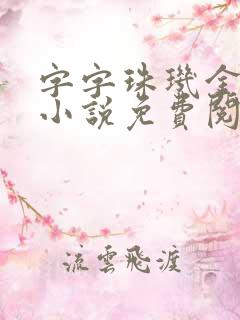 字字珠玑金银花小说免费阅读