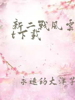 新二战风云txt下载