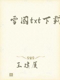 雪国txt下载