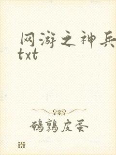 网游之神兵利器txt