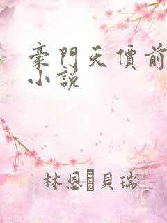 豪门天价前妻 小说