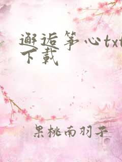 邂逅筝心txt下载
