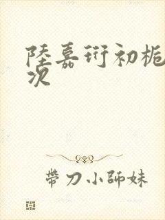 陆嘉珩初栀第一次