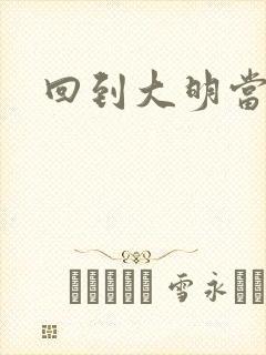 回到大明当才子