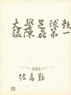 大学足球教练王猛陈磊第一篇