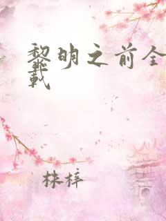 黎明之前全集下载