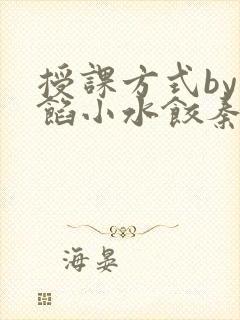 授课方式by肉馅小水饺秦琰