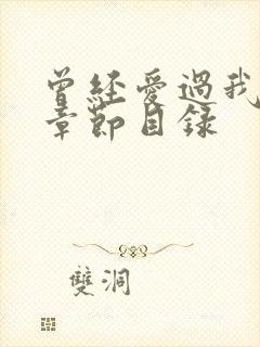 曾经爱过我刘念章节目录