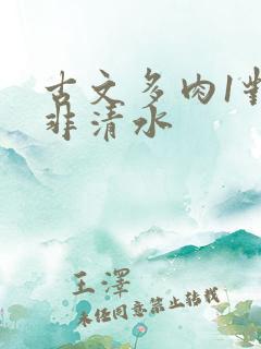 古文多肉1对n非清水