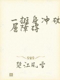 一挺身冲破了那层障碍