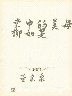 掌中的美母版主柳如是