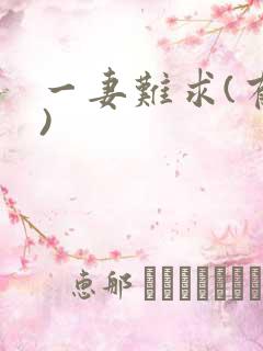 一妻难求(有肉)