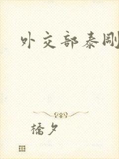 外交部泰刚死亡