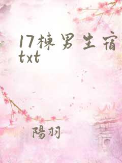 17栋男生宿舍txt