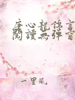 唐心龙锦言免费阅读无弹窗