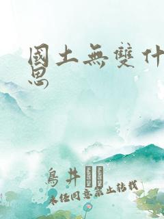 国土无双什么意思