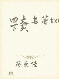 四大名著txt下载