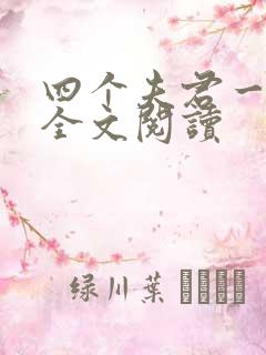 四个夫君一起上全文阅读