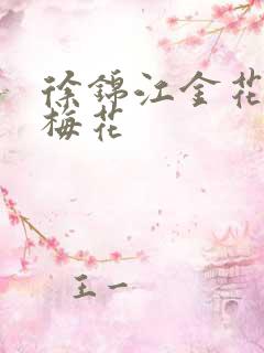 徐锦江金花瓶楷梅花