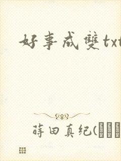 好事成双txt