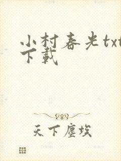 小村春光txt下载