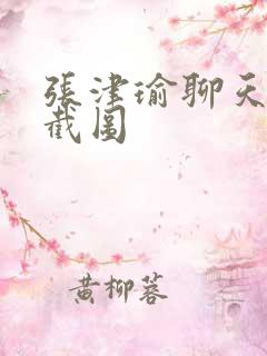 张津瑜聊天记录截图