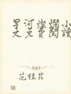 星河灿烂小说全文免费阅读