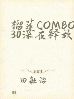 榴莲COMBO30深夜释放自己