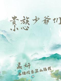 贵族少爷们 请小心