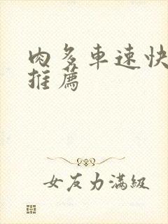 肉多车速快的书推荐