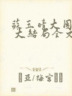 苏玉晴大团圆6 大结局全文