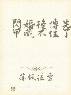 闪婚后傅先生马甲藏不住了免费阅读