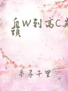 自W到高C夹枕头