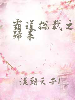 霸道总裁之出狱归来