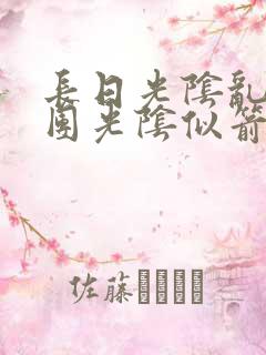 长日光阴乱作一团光阴似箭时渺渺笔