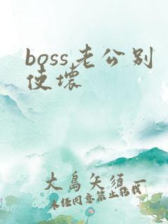 boss老公别使坏