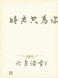 时光只为你停留